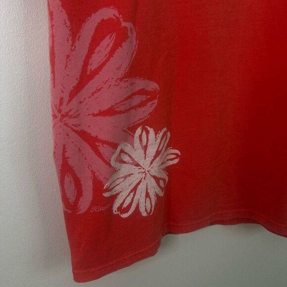 Crazy Shirts Hawaii Red Floral Graphic T-Shirt Women’s M 100% Cotton Aloha Tee - Picture 3 of 9